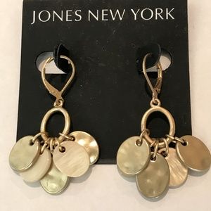 Jones New York Gold Dangles Leverback Earrings